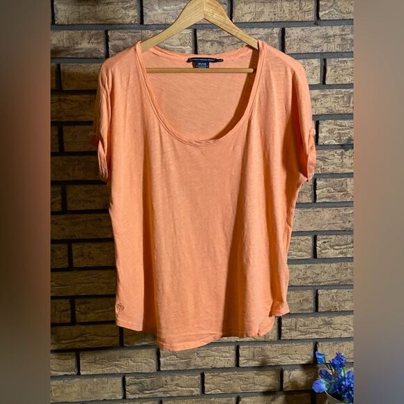 ‎Orange swoop neck thin Ralph Lauren blouse - Picture 1 of 9